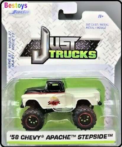 JADA Diecast Model Car Trucks Series Chevy Chevrolet Apache Stepside Pickup 1958 1/64 scale new