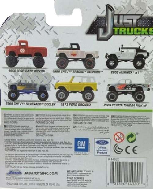 JADA Diecast Model Car Trucks Series Chevy Chevrolet Apache Stepside Pickup 1958 1/64 scale new