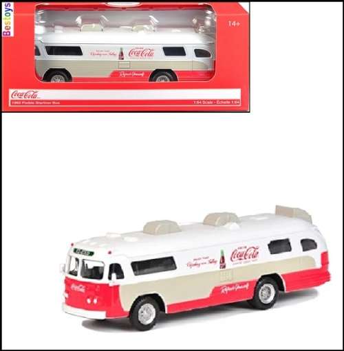 Motor City Diecast Model Car 464005 Starliner Bus 1960 "Coca Cola" 1/64 scale new
