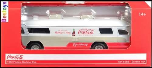 Motor City Diecast Model Car 464005 Starliner Bus 1960 "Coca Cola" 1/64 scale new