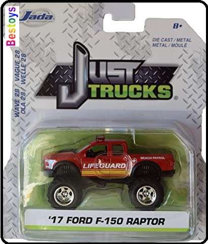 JADA Diecast Model Car Trucks Series Ford F 150 F150 Raptor 2017 Pickup `Lifeguard` 1/64 scale new