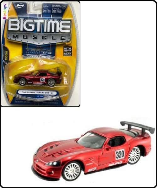 JADA Diecast Model Car Bigtime Muscle Dodge Viper SRT 10 SRT10 2008 No 320 1/64 scale new in pack