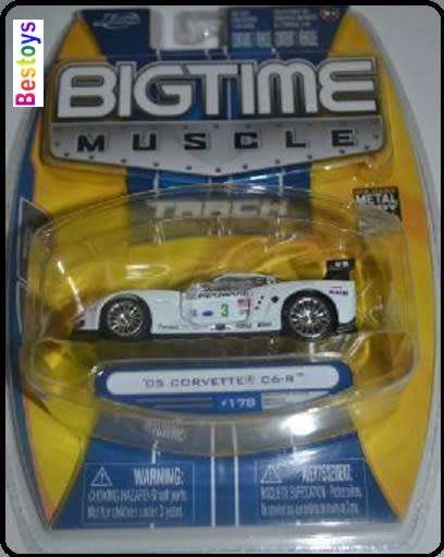 JADA Diecast Model Car Bigtime Muscle Chevy Chevrolet Corvette C 6 R C6 R 2005 No 3 1/64 scale new