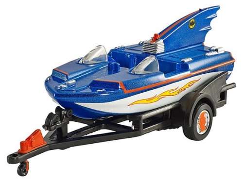 Hotwheels Hot Wheels Diecast Model Batman Batboat + Trailer Classic TV Movie Film TV 1/50 scale