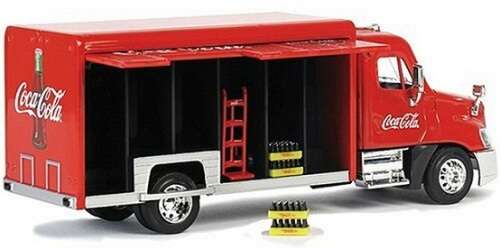 Motor City Diecast Model Car 450060 Beverage Truck + Trolley + Crates "Coca Cola" 1/50 scale new