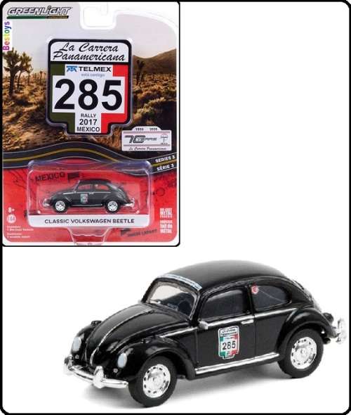 Greenlight Diecast Model Car Rally Mexico 2017 VW Volkswagen Beetle Classic No 285 Motorsport 1/64 s