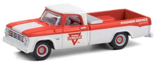 Greenlight Diecast Model Car Running on Empty Dodge D 100 D100 1965 Pickup "Conoco" 1/64 scale new