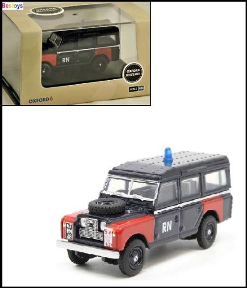 Oxford Diecast Model Car LAN2021 Land Rover Series 2 LWB Stationwagon Royal Navy Bomb Disposal 1/76