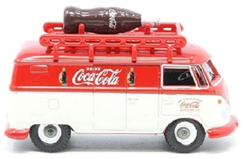 Oxford Diecast Model Car VWS007CC VW Volkswagen Kombi Panelvan T 1 T1 + Coke Bottle "Coca Cola" 1/76