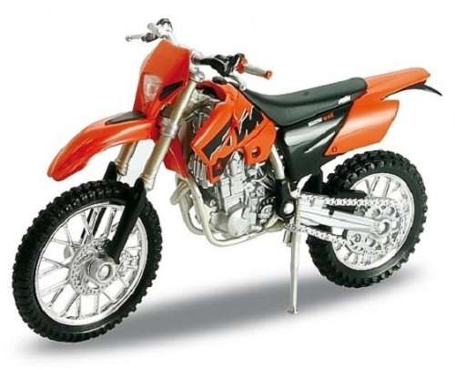 Welly Diecast Model Motorcycle Bike KTM 525 EXC Scrambler Offroad 1/18 scale new in pack