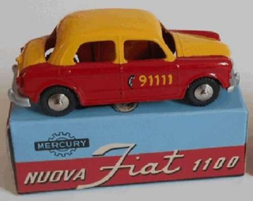 Hachette Mercury Diecast Model Car Collection Fiat Nuova 1100 1956 Taxi Bern 1/43 scale
