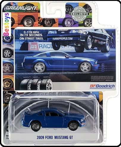 Greenlight Diecast Model Car Exclusive Ford Mustang GT 2009 1/64 scale new in pack