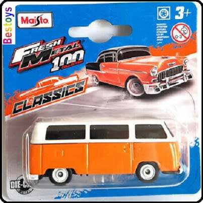 Maisto Diecast Model Car VW Volkswagen Kombi T 2 T2 Bus 1/64 scale