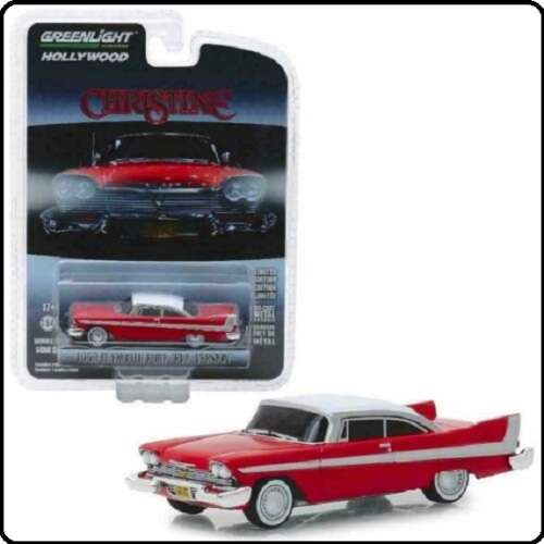 Greenlight Diecast Model Car Hollywood Plymouth Fury 1958 Christine Evil Version Movie Film TV 1/64