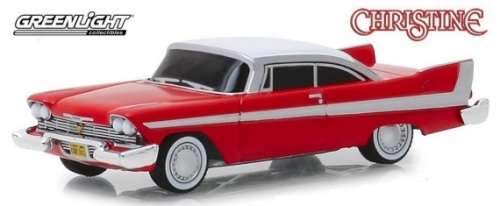 Greenlight Diecast Model Car Hollywood Plymouth Fury 1958 Christine Evil Version Movie Film TV 1/64