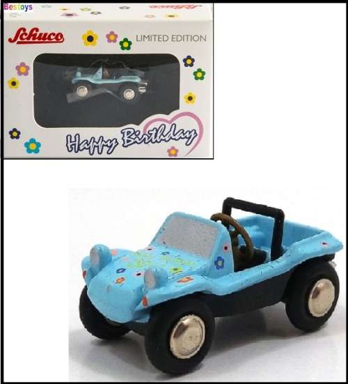 Schuco Piccolo Diecast Model 2600 , VW Volkswagen Beach Buggy `Happy Birthday 2016` 1/90 scale new