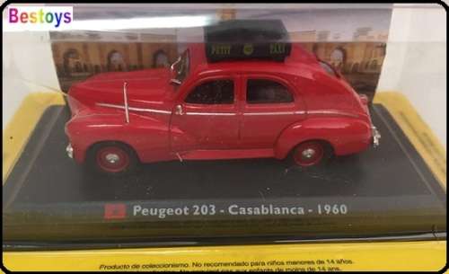 World Taxi Diecast Model Car Collection Peugeot 203 Casablanca 1960 1/43 scale new in pack