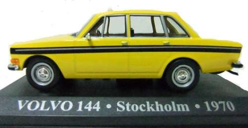World Taxi Diecast Model Car Collection Volvo 144 Stockholm 1970 1/43 scale new in pack