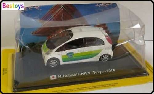 World Taxi Diecast Model Car Collection Mitsubishi I-MIEV Tokyo 2010 1/43 scale new in pack