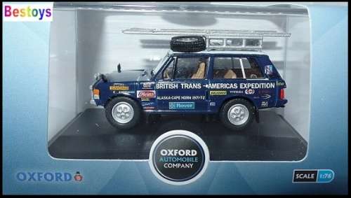Oxford Diecast Model Car RCL002 Range Rover Classic Darien Gap Expedition 1/76 OO railway scale new
