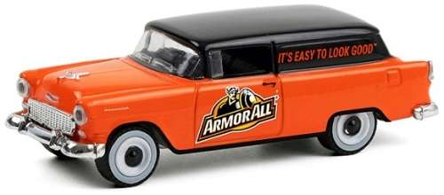 Greenlight Diecast Model Car Running on Empty Chevy Chevrolet Sedan Delivery 1955 `ArmorAll` 1/64 sc