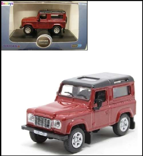 Oxford Diecast Model Car LRDF004 Land Rover Defender 90 Stationwagon 1/76 OO railway scale new in pa