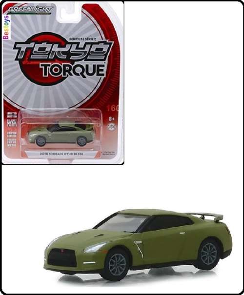 Greenlight Diecast Model Car Tokyo Torque Nissan GT R R35 2015 1/64 scale new in pack