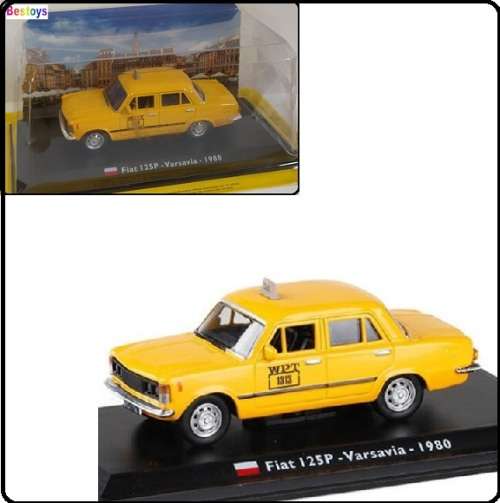 World Taxi Diecast Model Car Collection Fiat 125 P 125P Varsavia Warsaw Poland 1980 1/43 scale