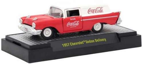Castline M2 Diecast Model Car Chevy Chevrolet Sedan Delivery 1957 "Coca Cola" 1/64 scale new in pack