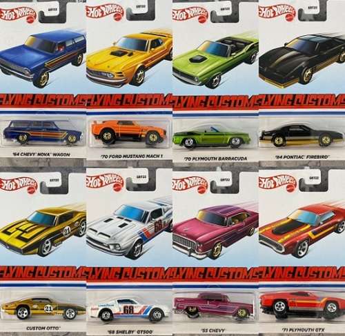 Hotwheels Hot Wheels Diecast Model Car Flying Customs Chevy Chevrolet Nova Stationwagon 1964 1/64 sc