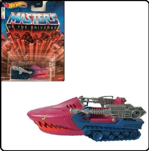 Hotwheels Hot Wheels Diecast Model Car Retro Masters of the Universe Land Shark TV Comic new in pack