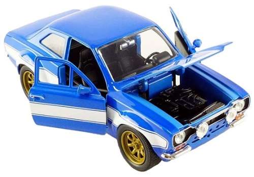 JADA Diecast Model Car Movie Film TV Fast & Furious Ford Escort 1974 Brian 1/24 scale new in pack
