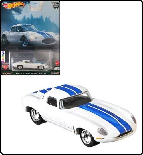 Hotwheels Hot Wheels Diecast Model Car Culture British Horse Power Jaguar Lightweight E Type 1/64 sc