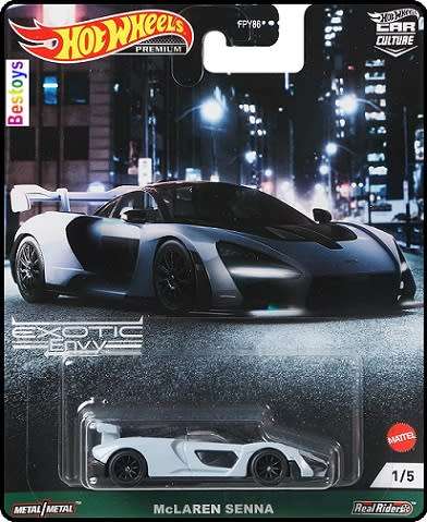 Hot Wheels Hotwheels Diecast Model Car Set Exotic Envy Lamborghini Bugatti McLaren Aston Martin Valh