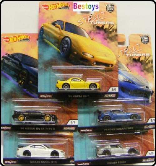 *SALE* Hotwheels Hot Wheels Diecast Model Car Culture Street Tuners Nissan Mazda Honda S 2000 Subaru