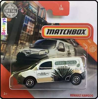 Matchbox Diecast Model Car 2020 5/100 Renault Kangoo Delivery "Agave Acres" City 1/64 scale