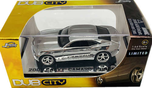 JADA  Diecast Model Car DUB City 91309 Chevy Chevrolet Camaro Concept 2006 Limited Ed Chrome 1/64 sc