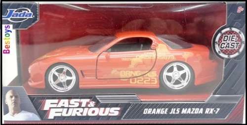 JADA Diecast Model Car Mazda RX 7 RX7 Julius Fast & Furious Movie Film TV 1/32 scale new in pack