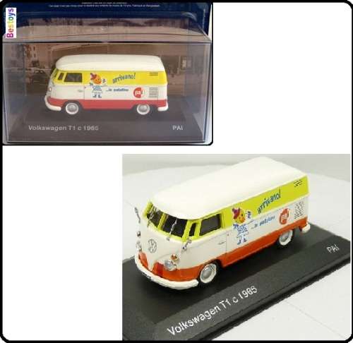 Eaglemoss Diecast Model Car Collection VW Volkswagen Kombi T 1 C T1 C Panelvan 1965 `PAI` 1/43 scale