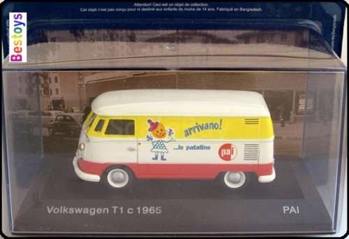 Eaglemoss Diecast Model Car Collection VW Volkswagen Kombi T 1 C T1 C Panelvan 1965 `PAI` 1/43 scale
