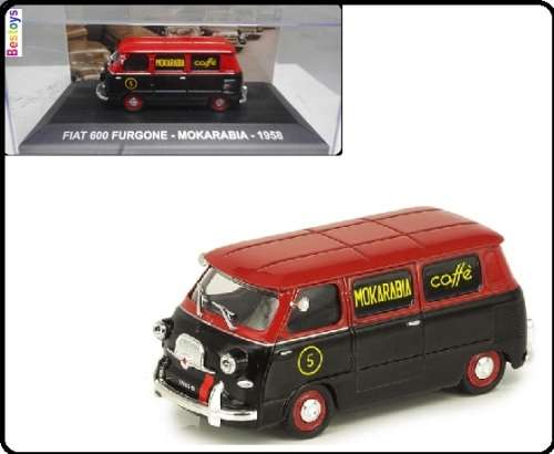 Eaglemoss Diecast Model Car Collection Fiat 600 Furgone 1958 `Mokarabia` 1/43 scale new in pack
