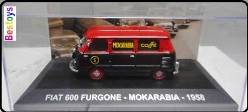 Eaglemoss Diecast Model Car Collection Fiat 600 Furgone 1958 `Mokarabia` 1/43 scale new in pack
