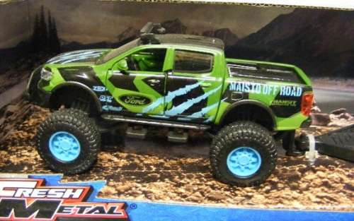 Maisto Diecast Model Car 4x4 Rebel Adventure Ford F 150 F150 XL Pickup + Motorcycle + Trailer 1/36 s