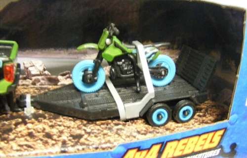 Maisto Diecast Model Car 4x4 Rebel Adventure Ford F 150 F150 XL Pickup + Motorcycle + Trailer 1/36 s