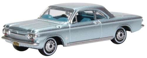 Oxford Diecast Model Car CH63001 Chevy Chevrolet Corvair Coupe 1963 1/87 HO railway scale new in pac