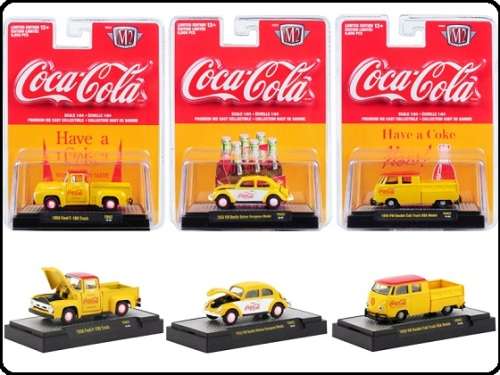 Castline M2 Diecast Model Car Ford F 100 F100 Pickup 1956 "Coca Cola" 1/64 scale new in pack