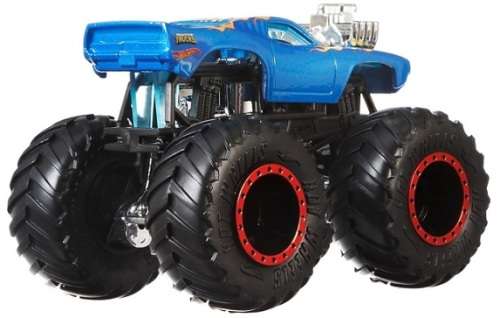 Hotwheels Hot Wheels Diecast Model Car Monster Trucks Rodger Dodger + plastic car 1/64 scale new