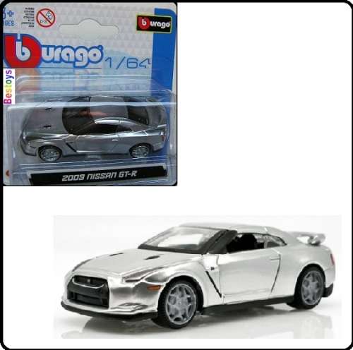 Burago Diecast Model Car Nissan GTR GT-R 2009 1/64 scale
