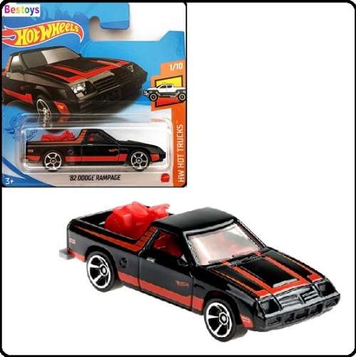 Hotwheels Hot Wheels Diecast Model Car 2021 175 / 250  Dodge Rampage 1982 + Trike 1/64 scale new