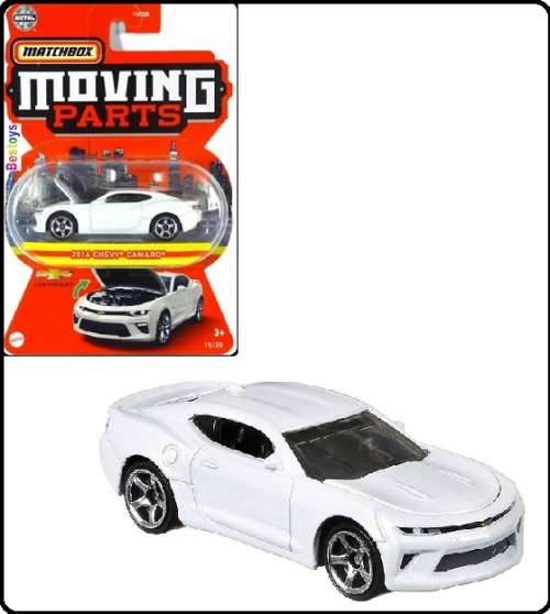 Matchbox Diecast Model Car Moving Parts Chevy Chevrolet Camaro 2016 1/64 scale new in pack
